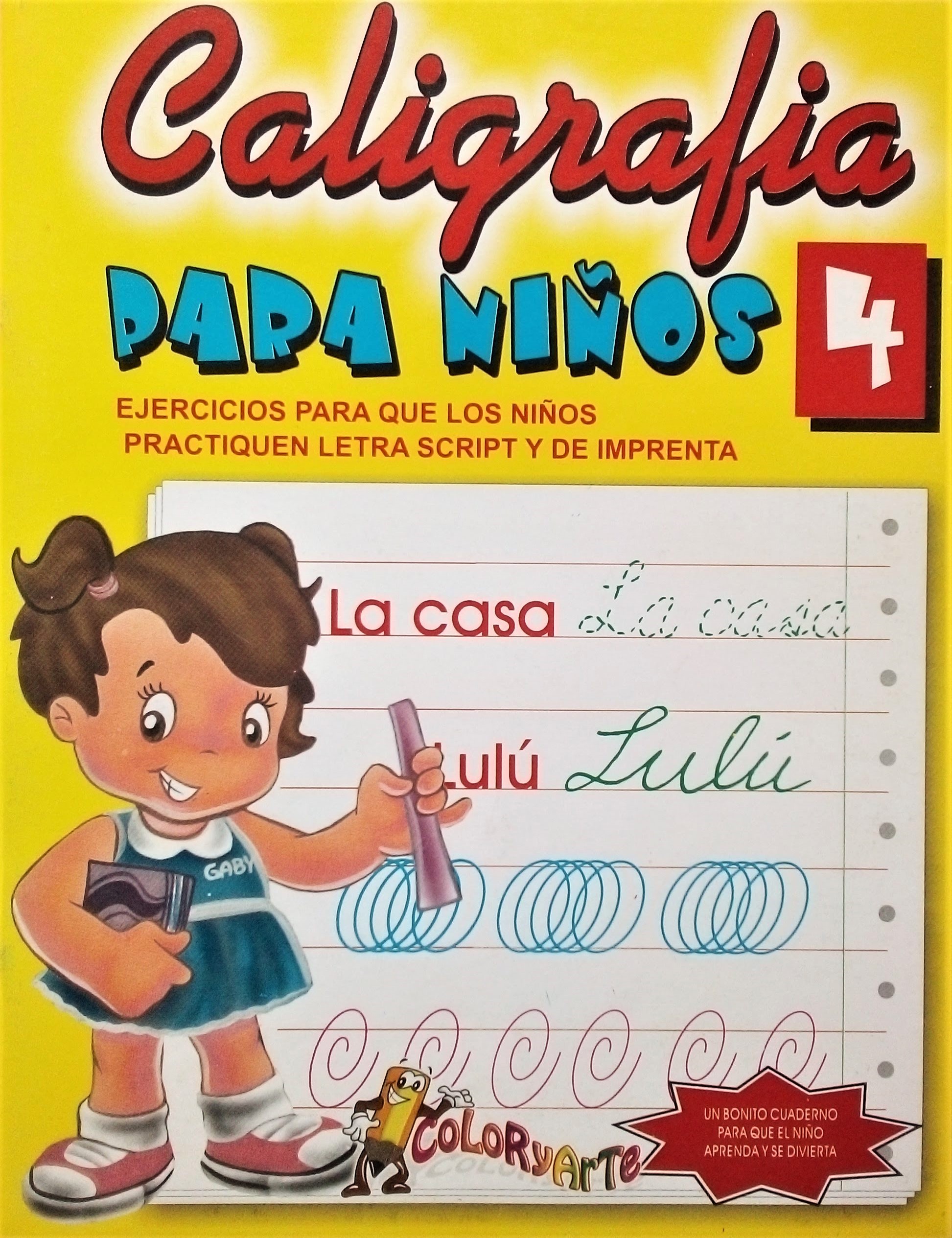 caligrafia niños 4 años: libro de escritura para niños (Spanish Edition)