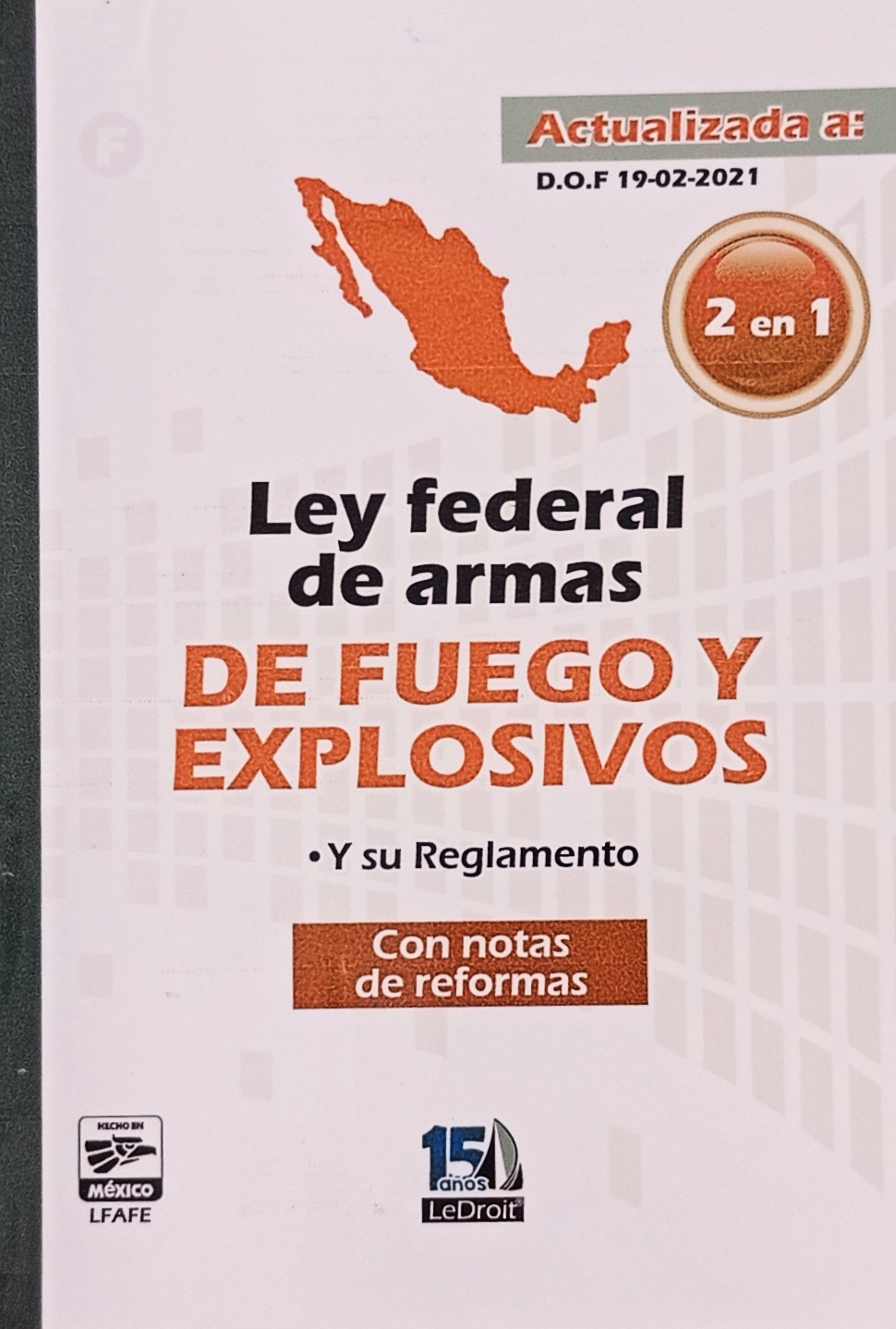 Ley federal de armas de fuego y explosivos Librería El Puente